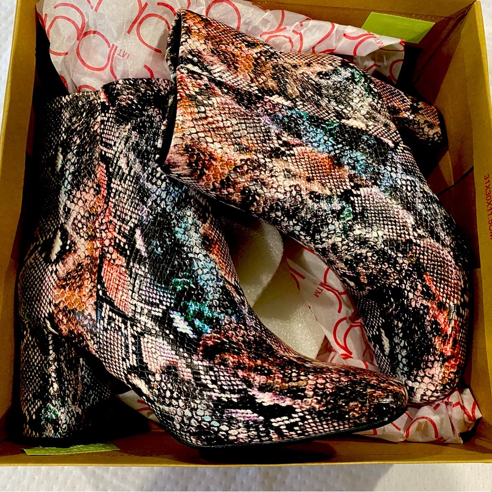 Sugar - Animal Print Boots - NWOT